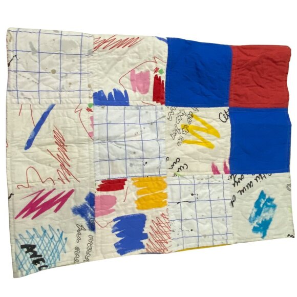 Handmade Kids Patchwork Quilt 57" x 43" Christmas Animals Seasons Whimsy Novelty - Picture 5 of 10